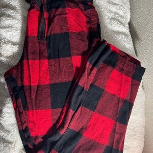 Old Navy Red and Black Plaid Lounge Pants